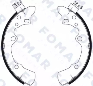 FOMAR FRICTION fo0525 -  Комплект тормозных колодок